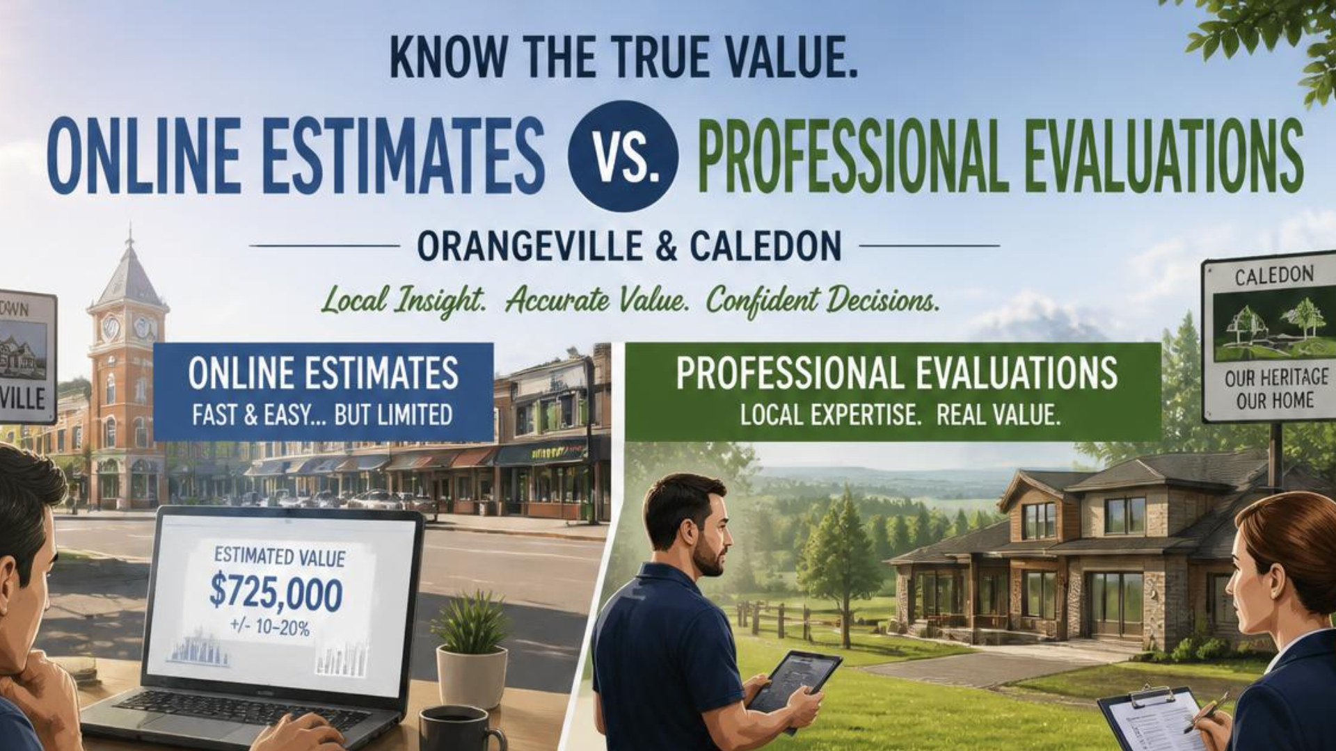 Online Estimates vs. Professional Evaluations in Orangeville and Caledon